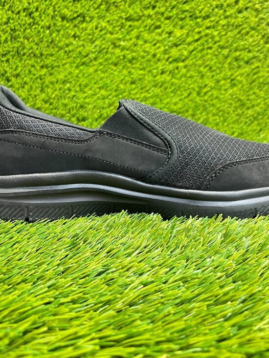 Skechers Flex Advantage Mens Size 9.5 Black Slip Resistant Slip On Work Shoes main image 5